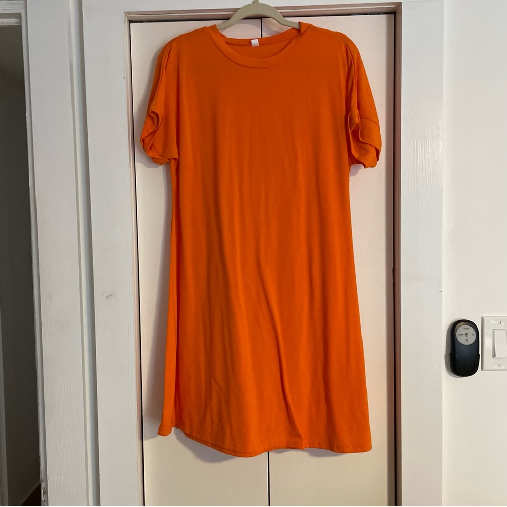 SHEIN Orange Casual Dress